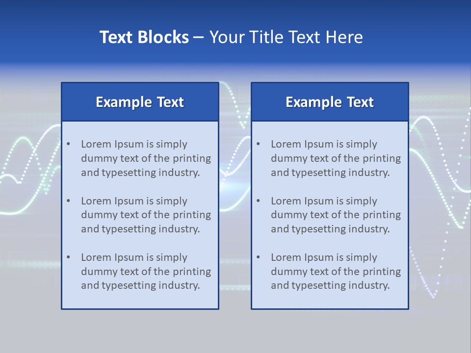 Techno Glimmer Stripe PowerPoint Template