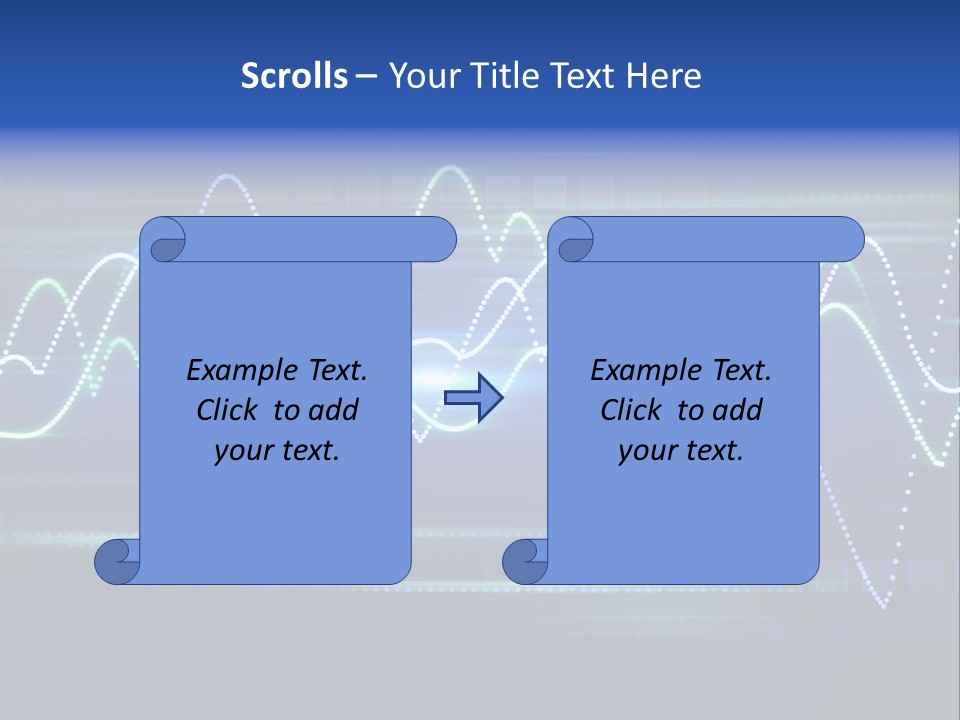 Techno Glimmer Stripe PowerPoint Template