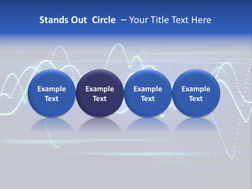 Techno Glimmer Stripe PowerPoint Template