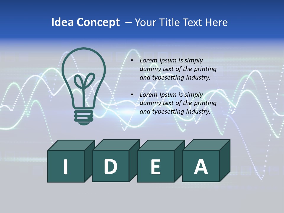 Techno Glimmer Stripe PowerPoint Template