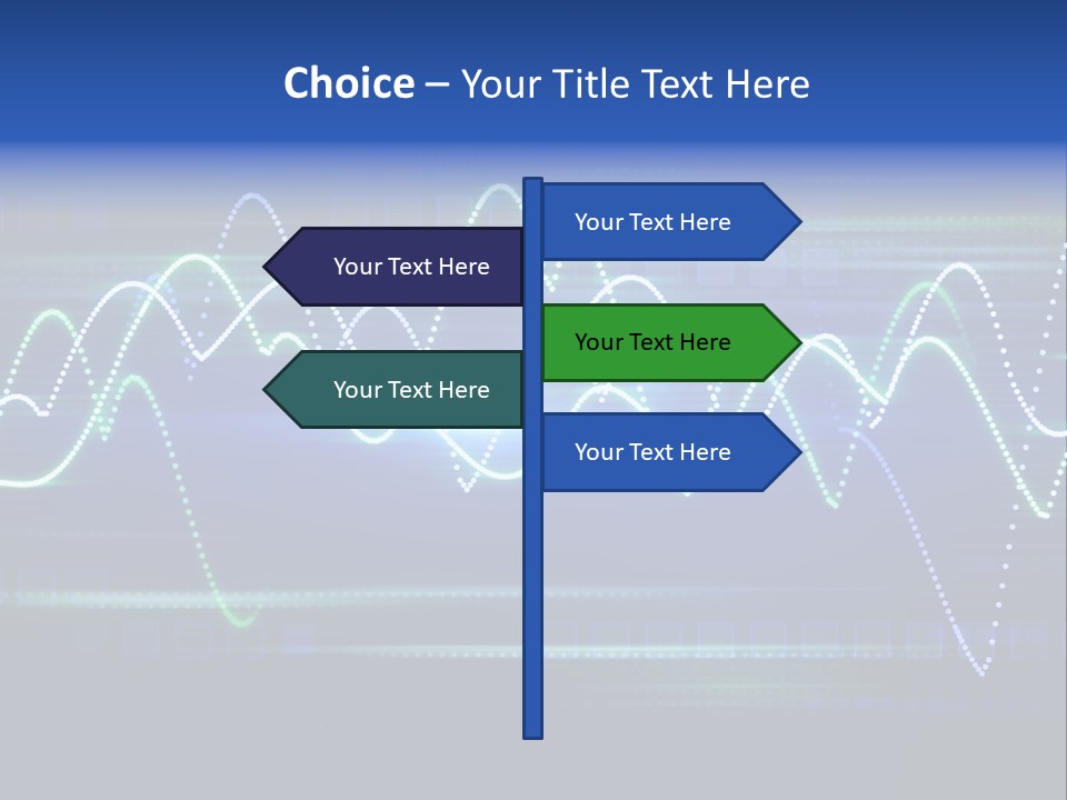 Techno Glimmer Stripe PowerPoint Template