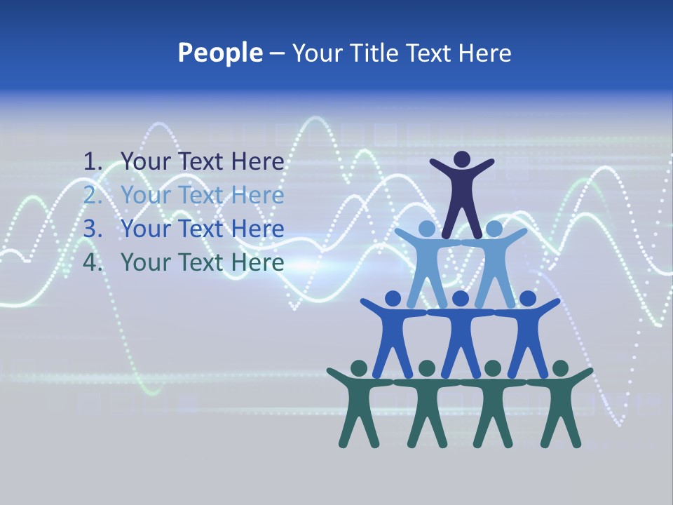 Techno Glimmer Stripe PowerPoint Template