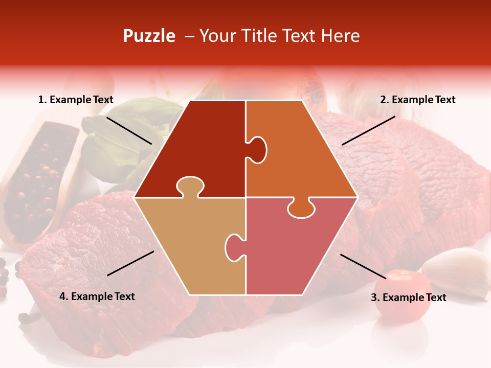 Grill Fillet Ingredient PowerPoint Template
