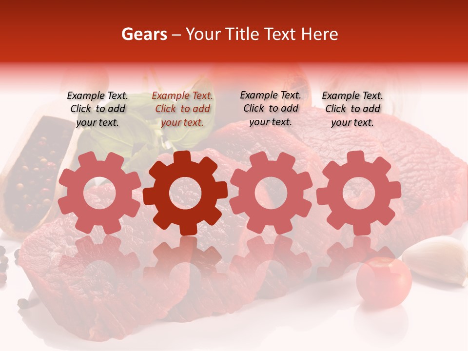 Grill Fillet Ingredient PowerPoint Template