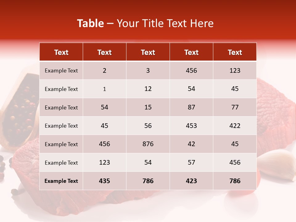 Grill Fillet Ingredient PowerPoint Template