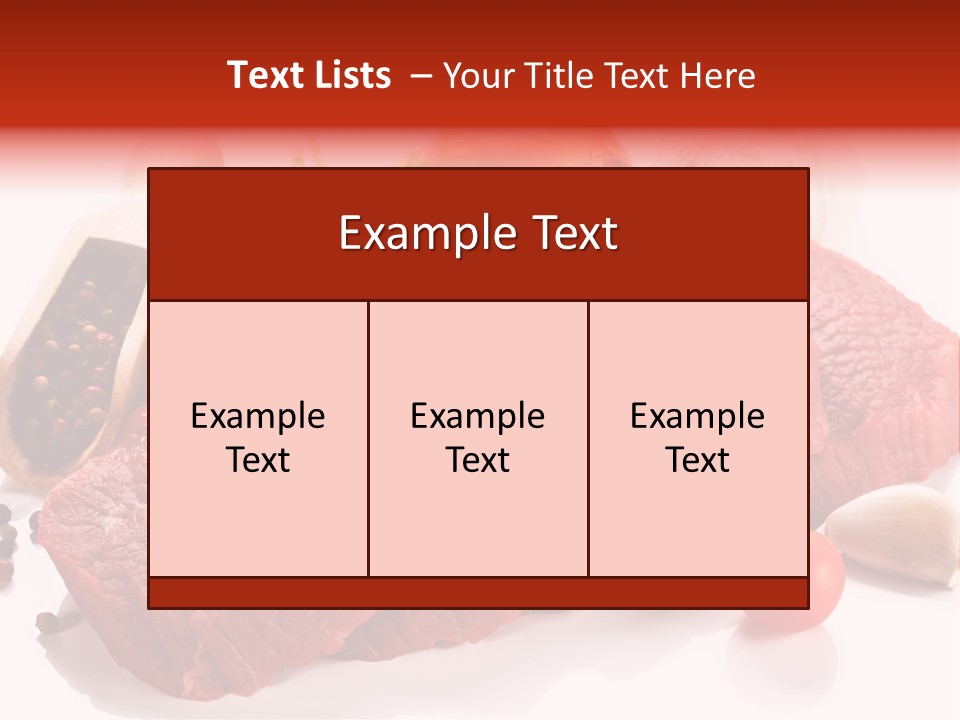 Grill Fillet Ingredient PowerPoint Template