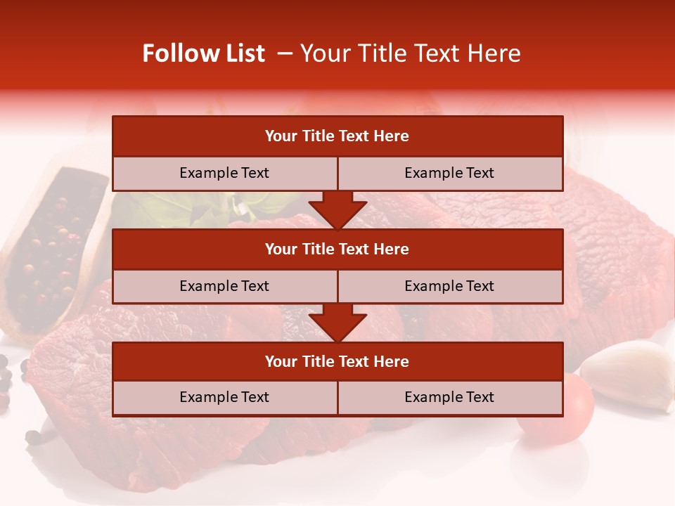 Grill Fillet Ingredient PowerPoint Template