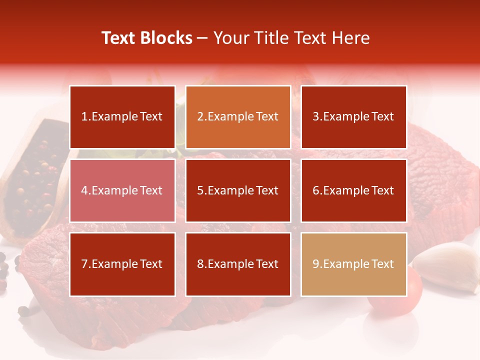 Grill Fillet Ingredient PowerPoint Template