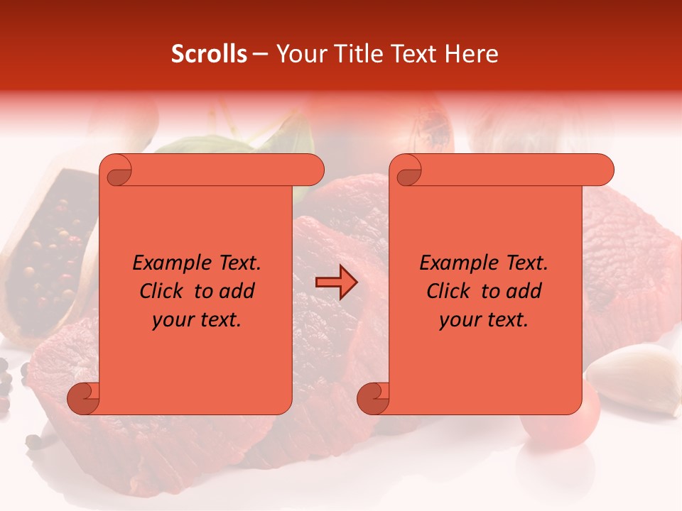 Grill Fillet Ingredient PowerPoint Template