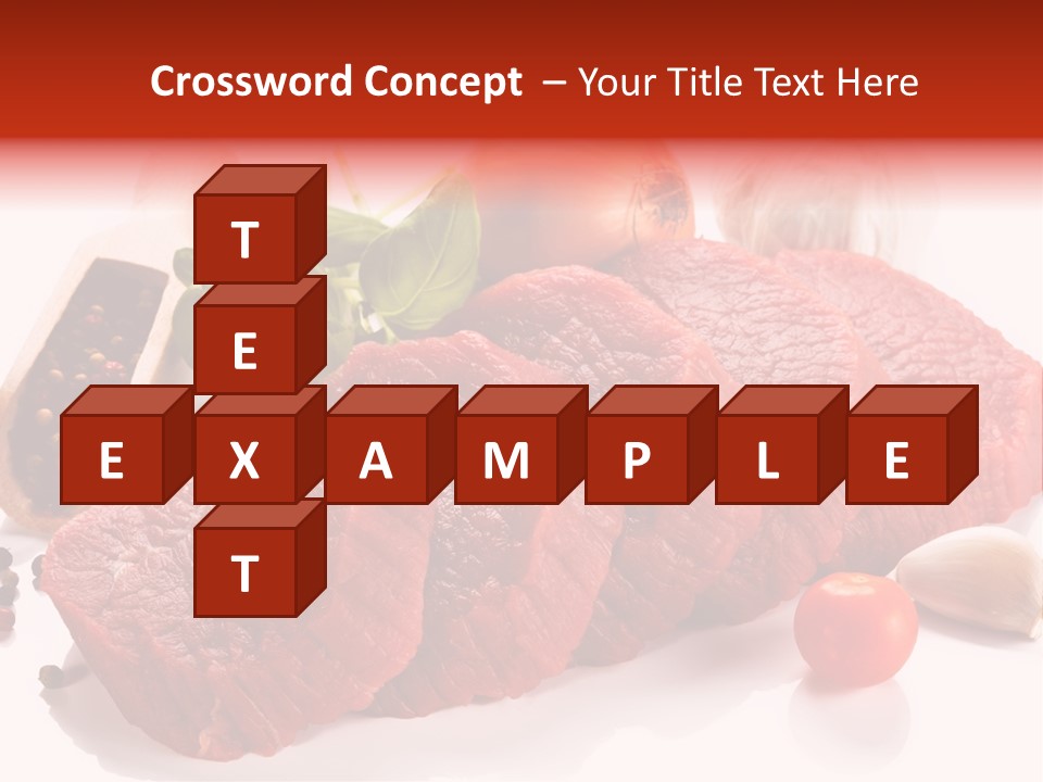 Grill Fillet Ingredient PowerPoint Template