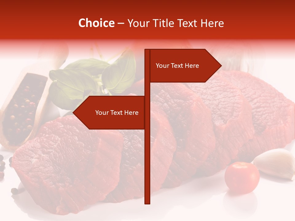 Grill Fillet Ingredient PowerPoint Template