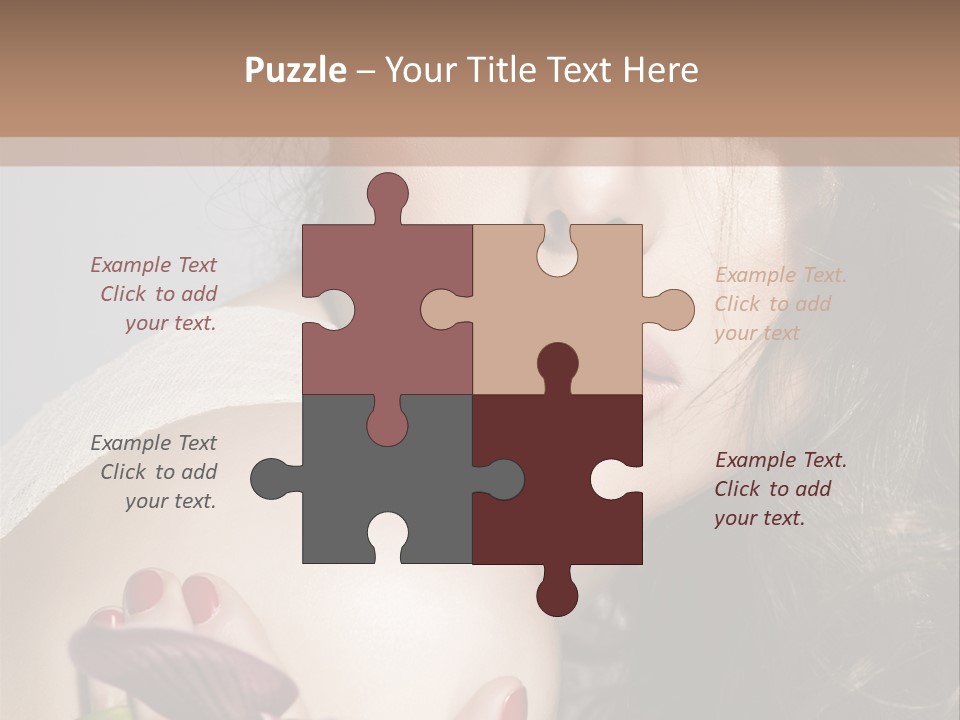 Clear Fun Eyeshadow PowerPoint Template