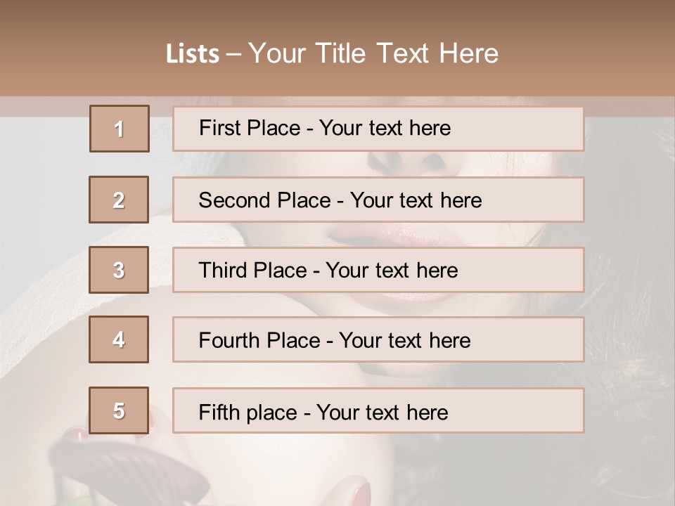 Clear Fun Eyeshadow PowerPoint Template
