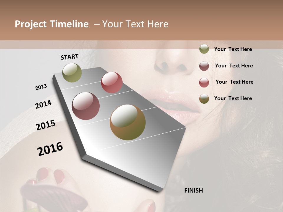 Clear Fun Eyeshadow PowerPoint Template