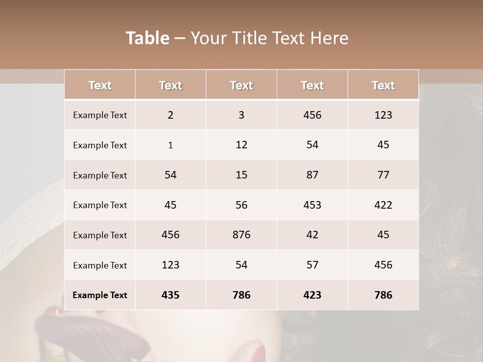 Clear Fun Eyeshadow PowerPoint Template