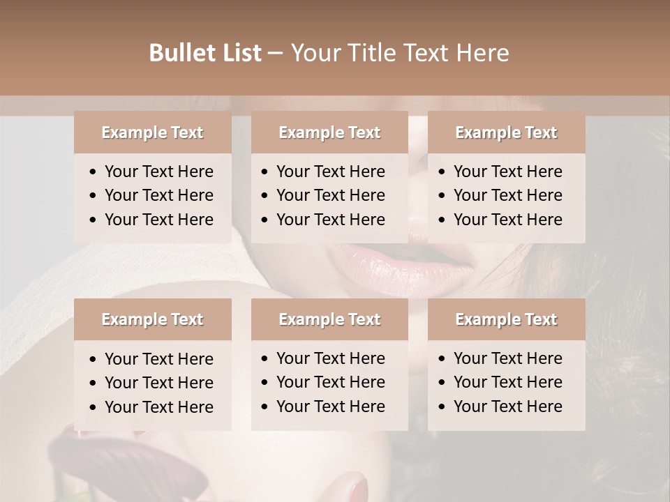 Clear Fun Eyeshadow PowerPoint Template