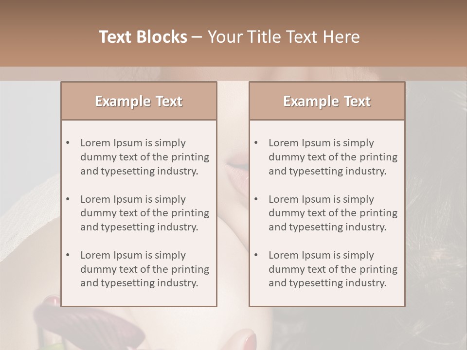 Clear Fun Eyeshadow PowerPoint Template