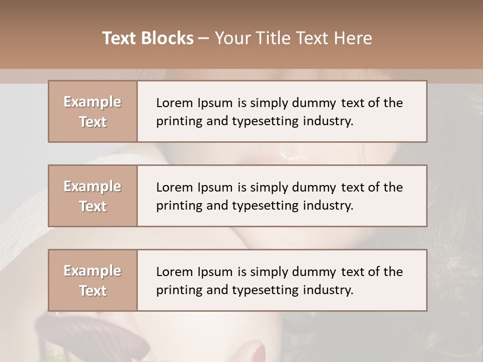 Clear Fun Eyeshadow PowerPoint Template