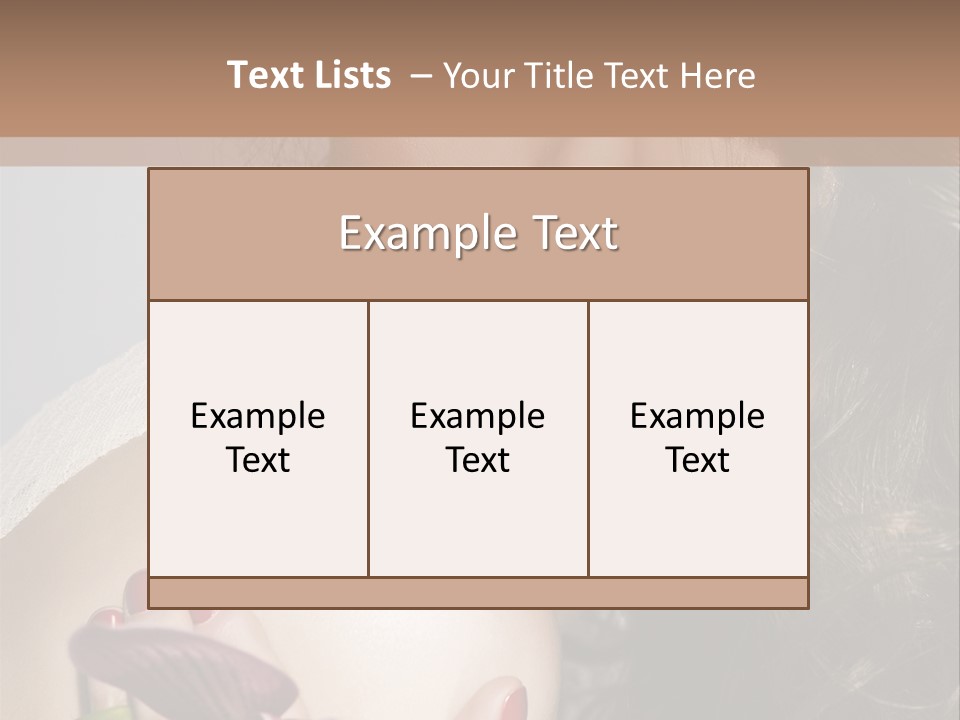 Clear Fun Eyeshadow PowerPoint Template