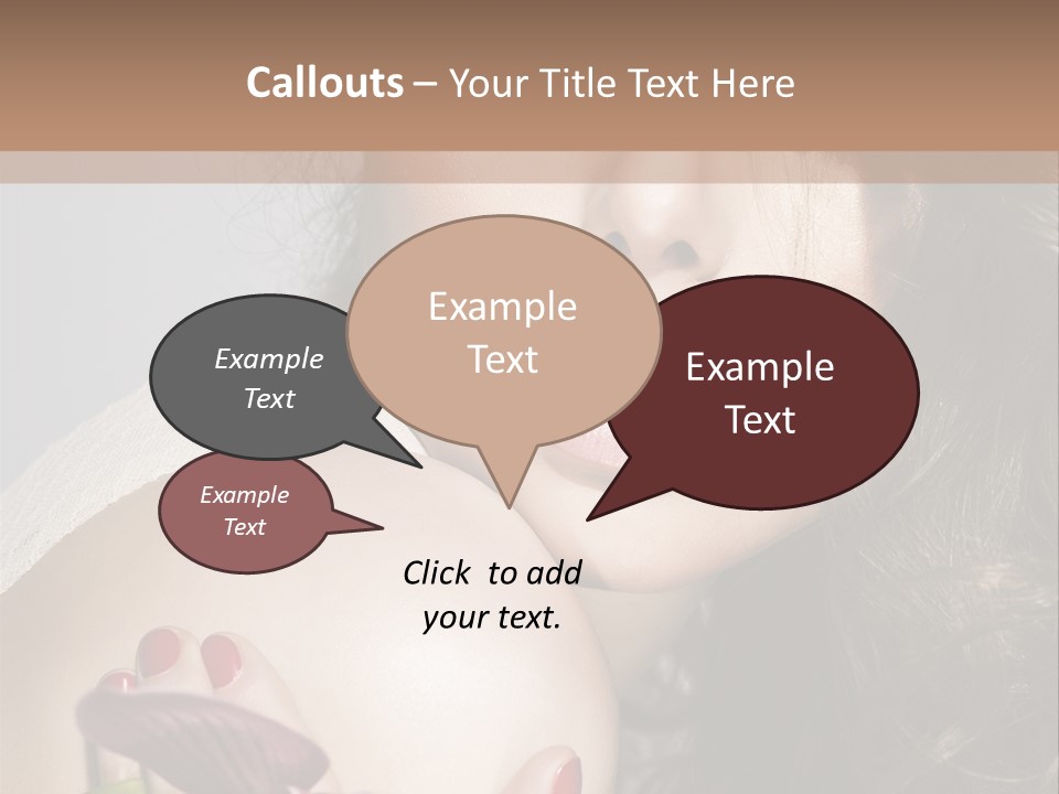 Clear Fun Eyeshadow PowerPoint Template