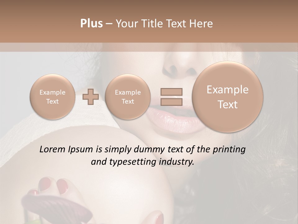 Clear Fun Eyeshadow PowerPoint Template