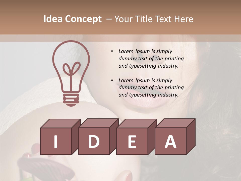 Clear Fun Eyeshadow PowerPoint Template