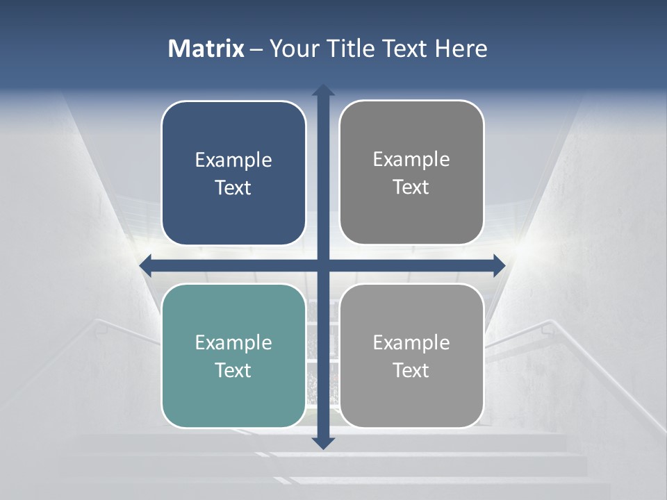 Soccer Field Stair Atmosphere PowerPoint Template