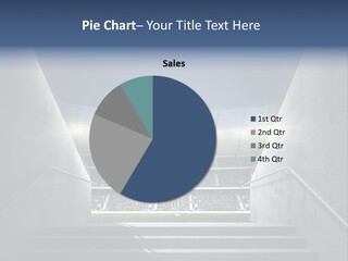 Soccer Field Stair Atmosphere PowerPoint Template