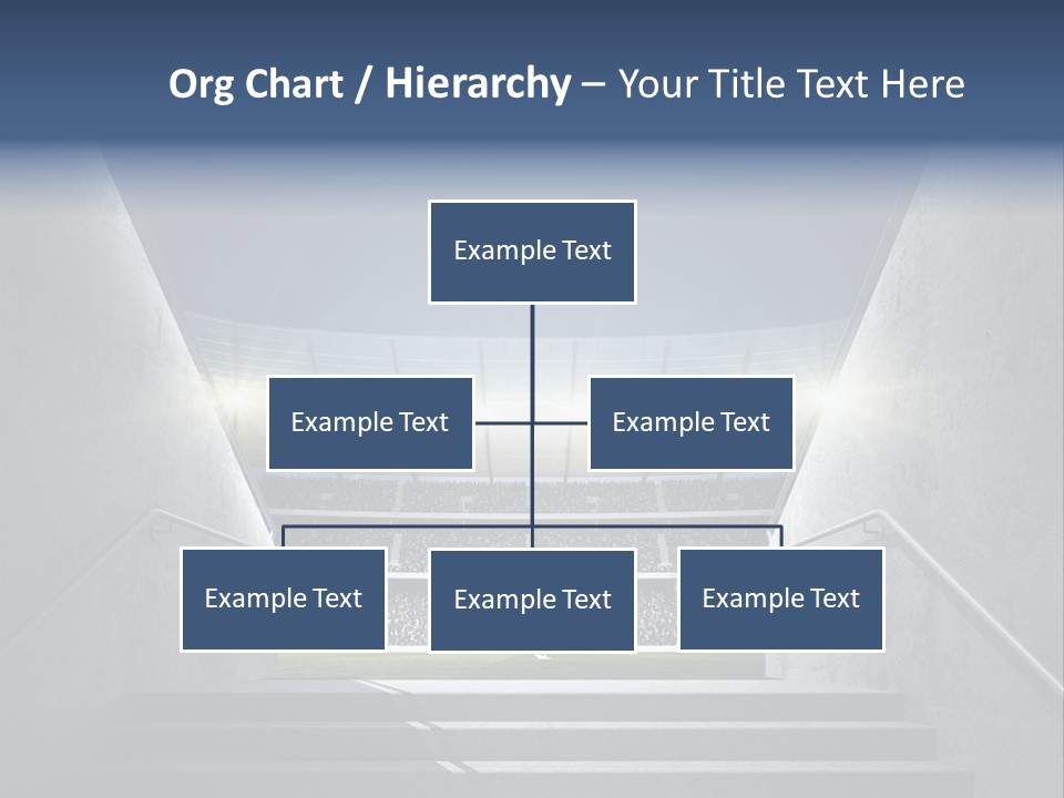 Soccer Field Stair Atmosphere PowerPoint Template