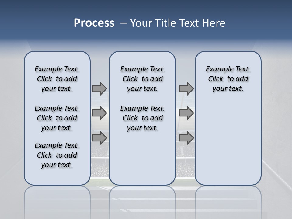 Soccer Field Stair Atmosphere PowerPoint Template