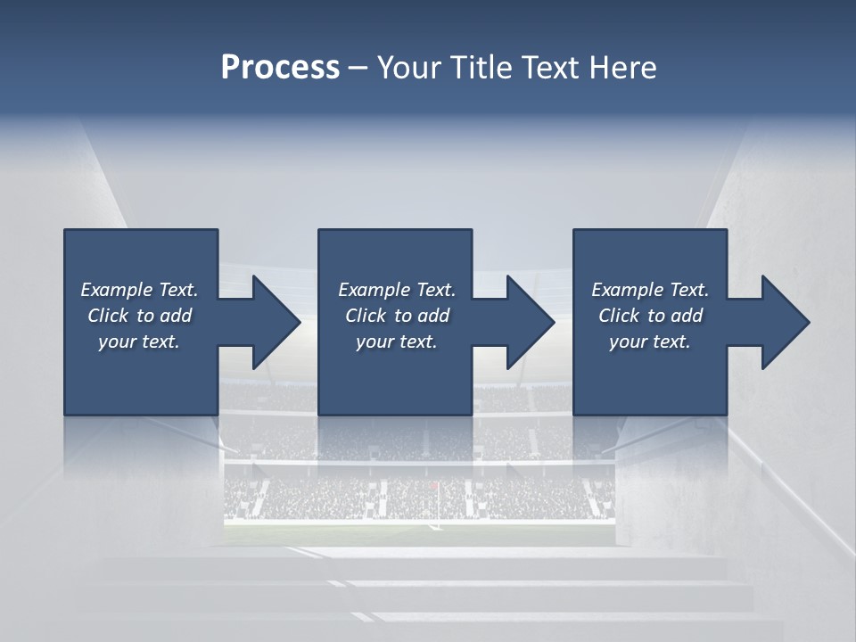Soccer Field Stair Atmosphere PowerPoint Template