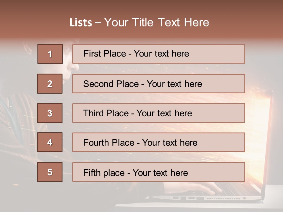 Film Laptop Browsing PowerPoint Template