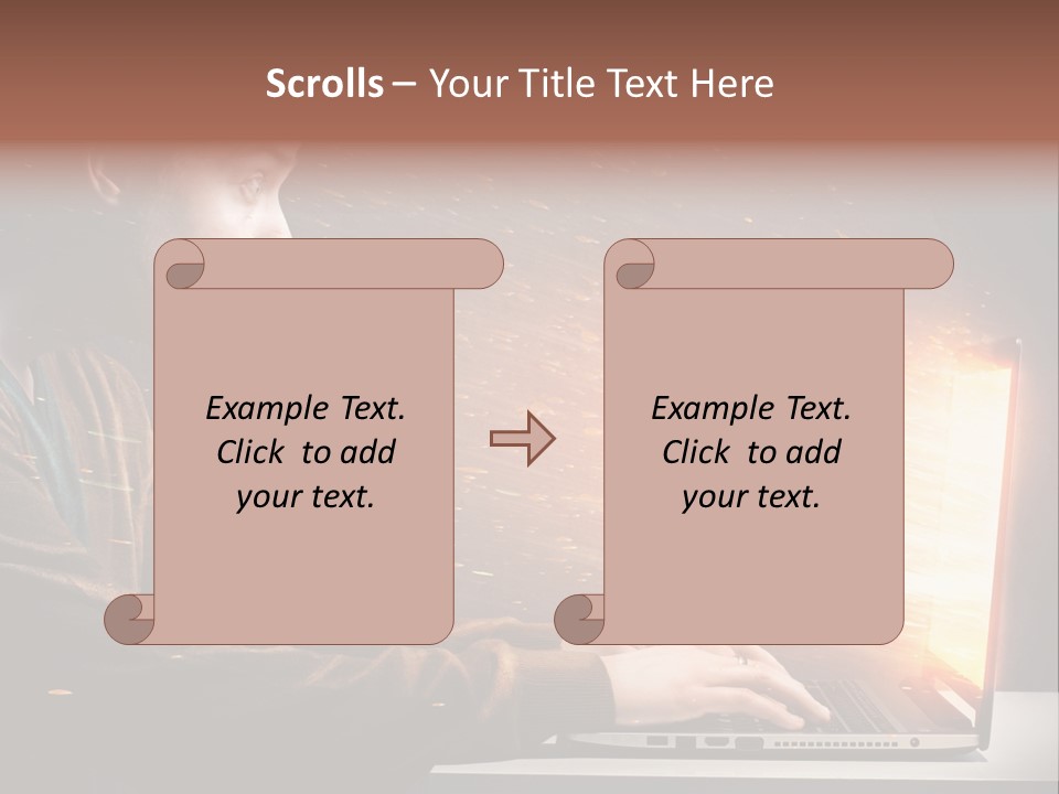 Film Laptop Browsing PowerPoint Template