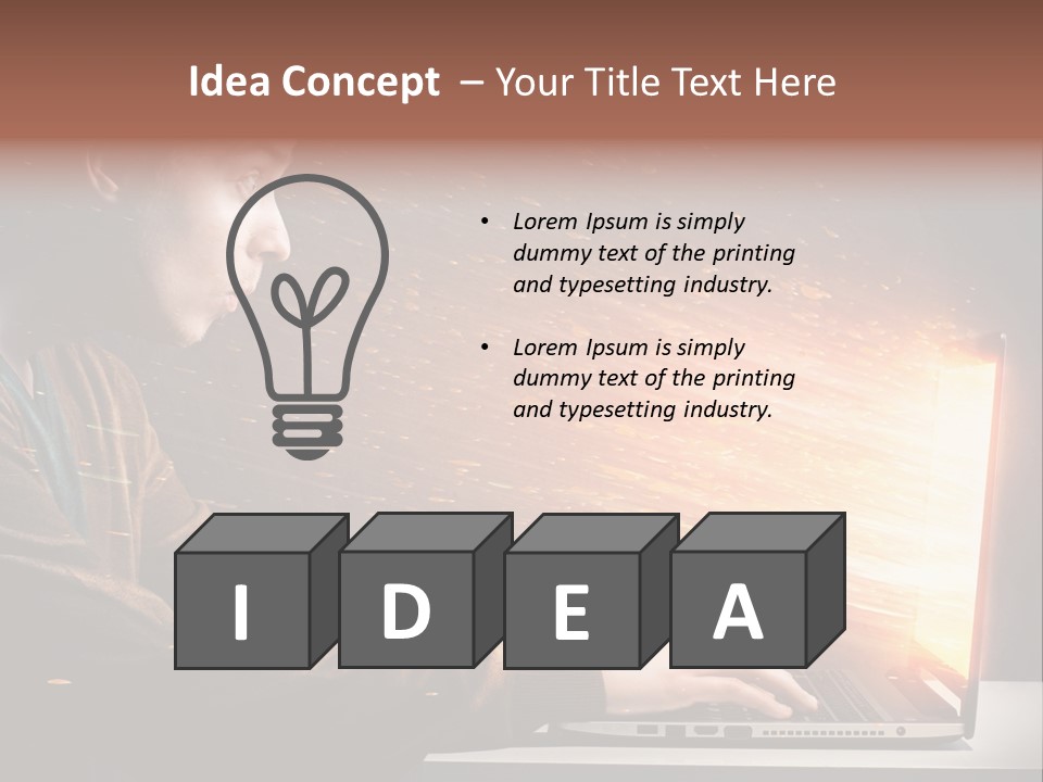 Film Laptop Browsing PowerPoint Template