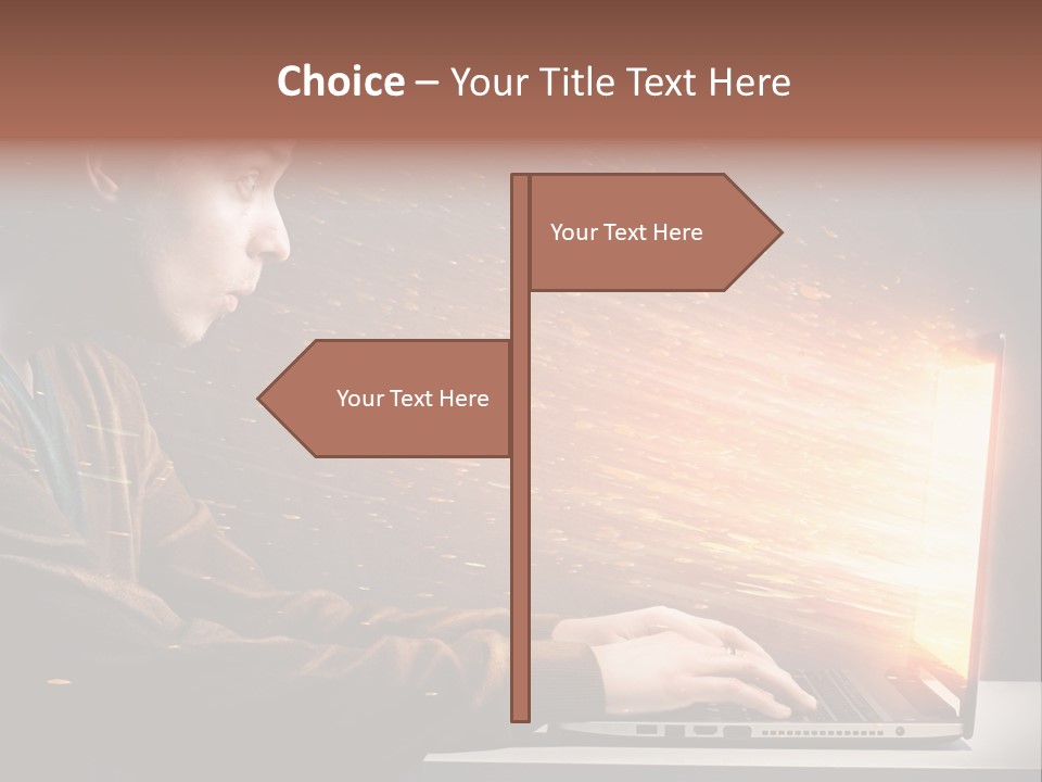 Film Laptop Browsing PowerPoint Template