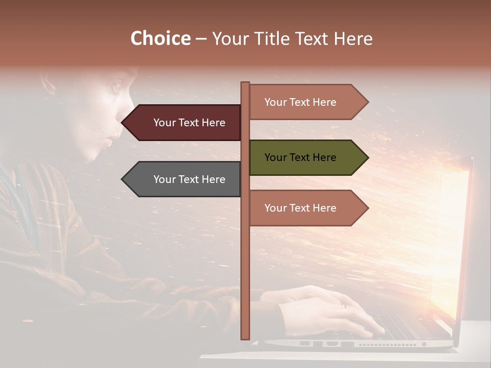 Film Laptop Browsing PowerPoint Template