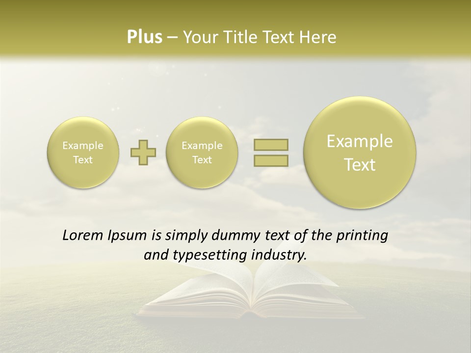 Bright Christ Magic PowerPoint Template