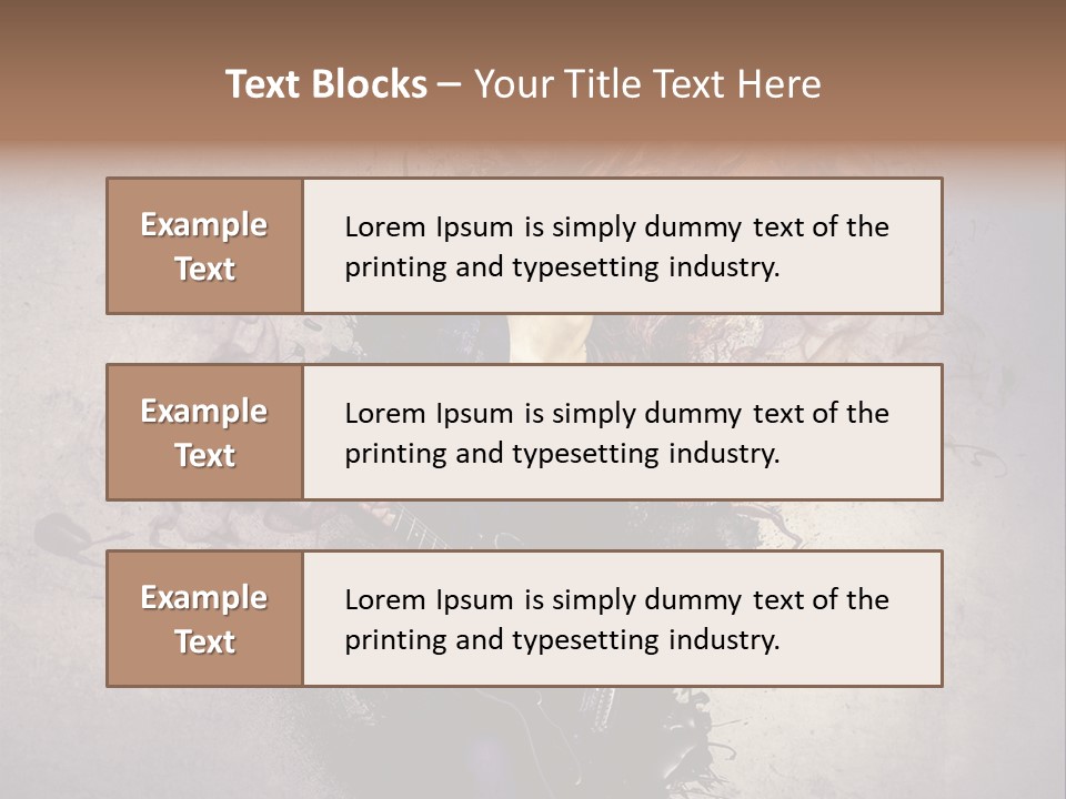 Dynamic Passion Rock PowerPoint Template