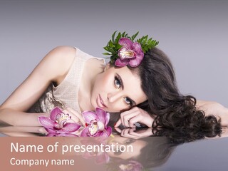 Pink Lying Professional PowerPoint Template