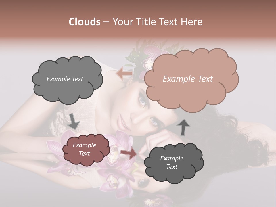 Pink Lying Professional PowerPoint Template