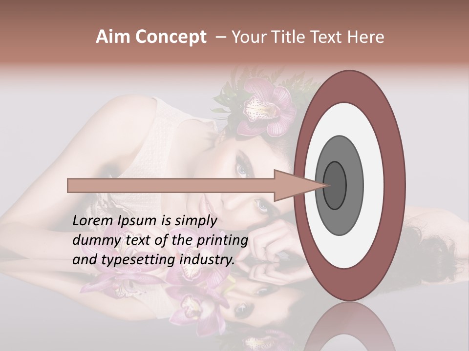 Pink Lying Professional PowerPoint Template