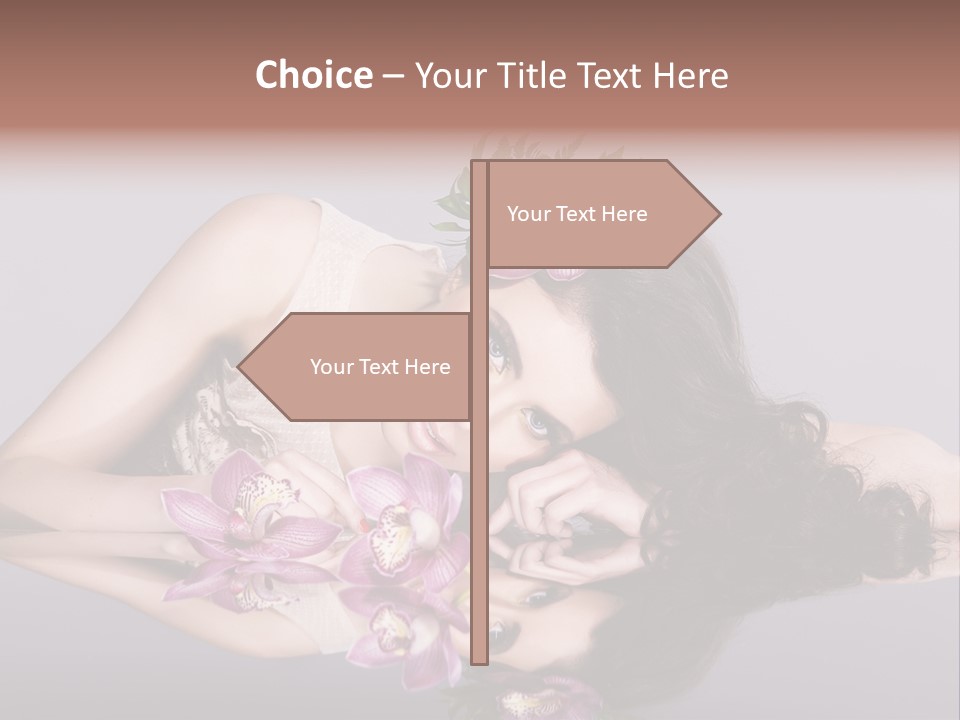 Pink Lying Professional PowerPoint Template