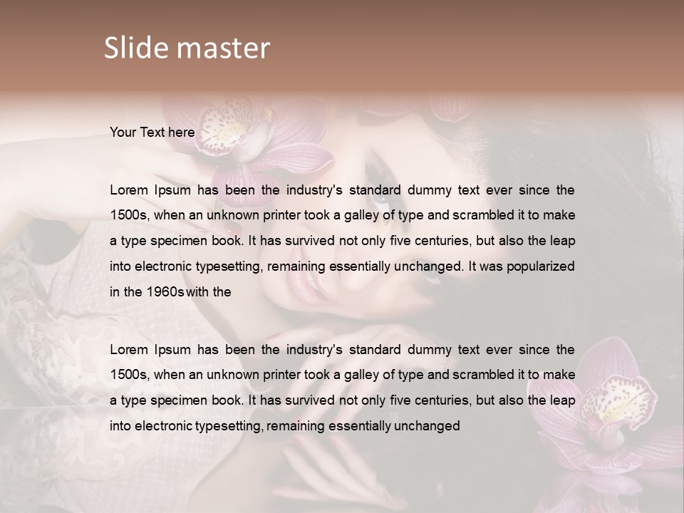 Pretty Eyeshadow Lips PowerPoint Template