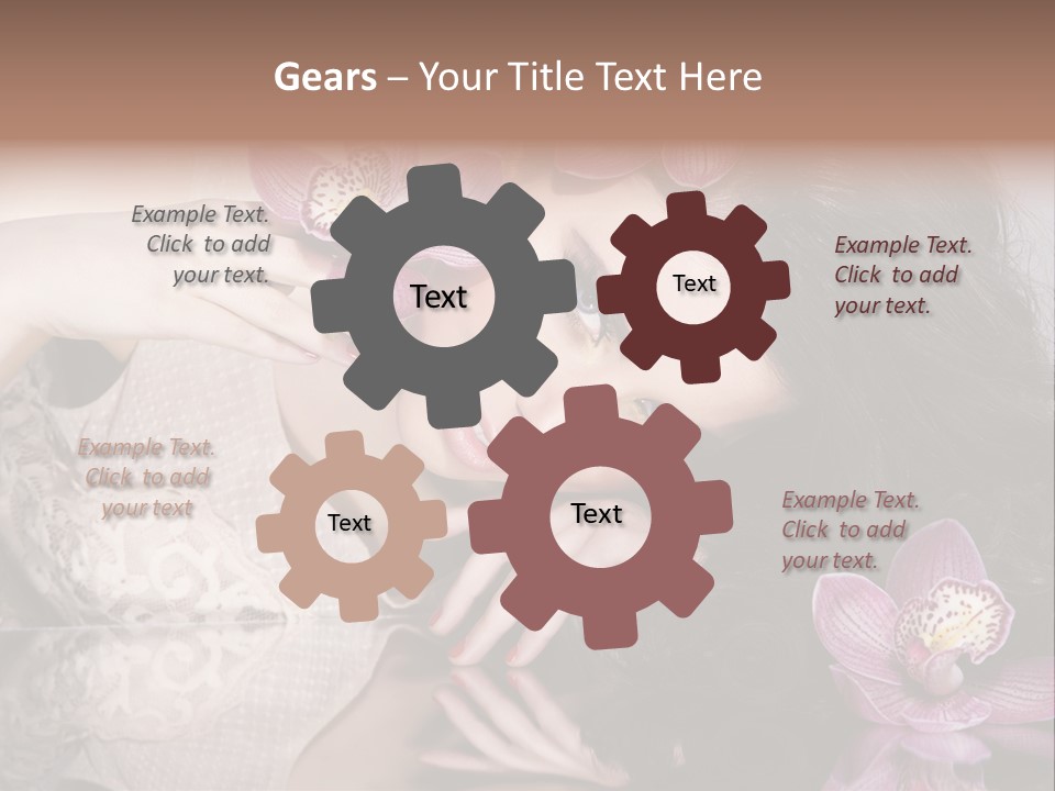 Pretty Eyeshadow Lips PowerPoint Template