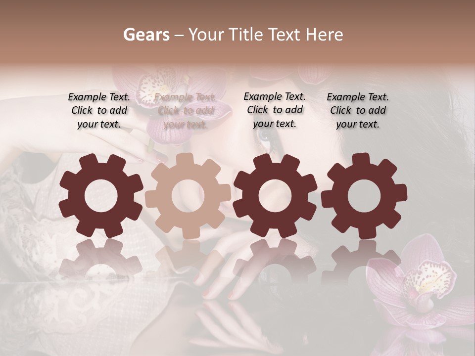 Pretty Eyeshadow Lips PowerPoint Template