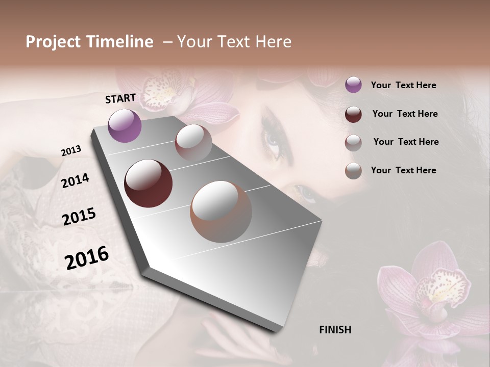 Pretty Eyeshadow Lips PowerPoint Template