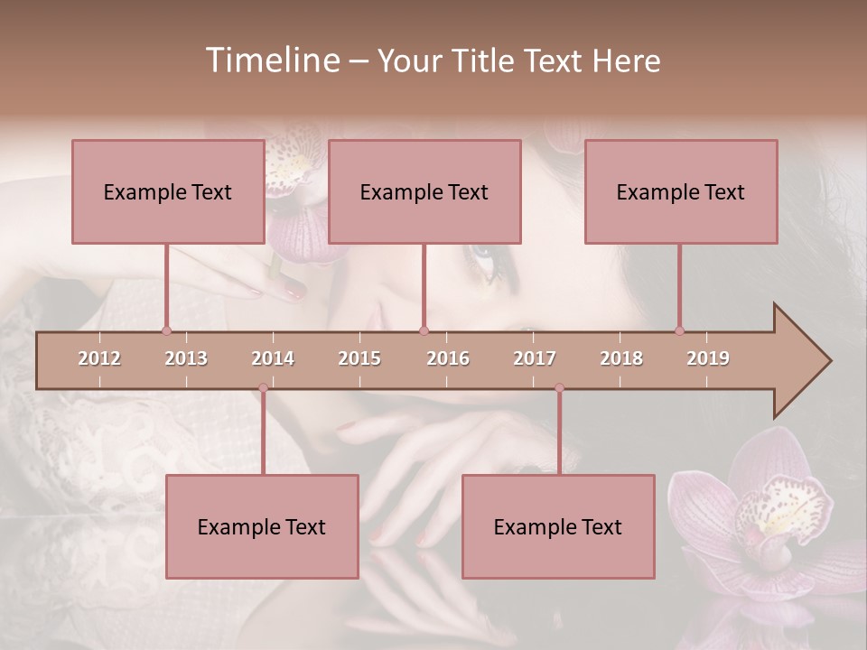 Pretty Eyeshadow Lips PowerPoint Template