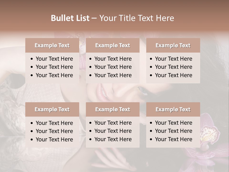 Pretty Eyeshadow Lips PowerPoint Template