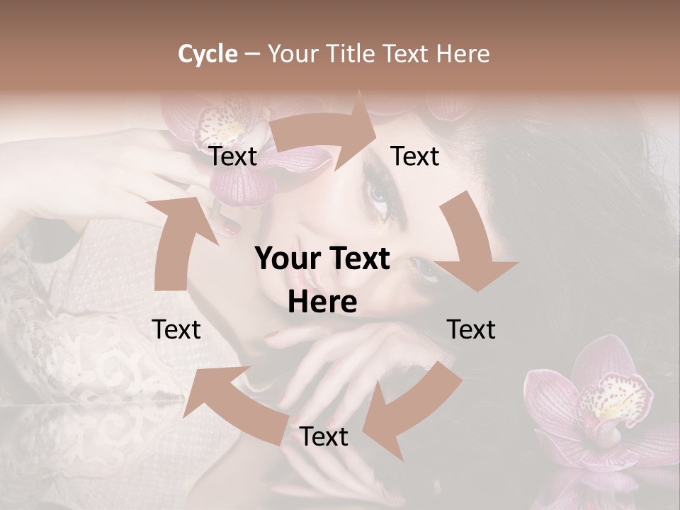 Pretty Eyeshadow Lips PowerPoint Template