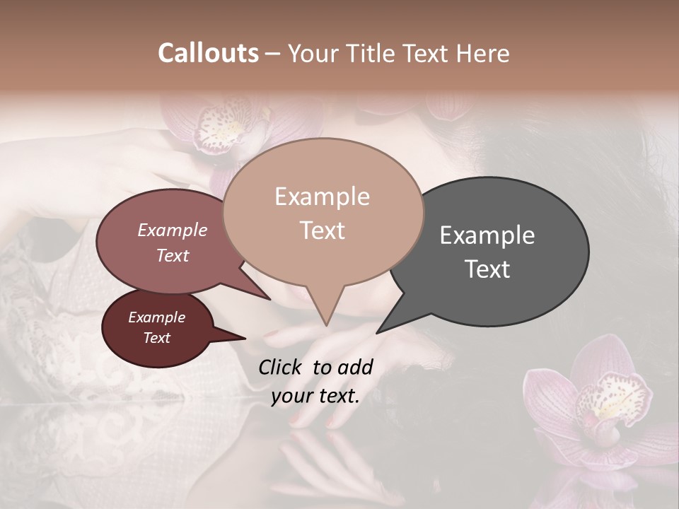 Pretty Eyeshadow Lips PowerPoint Template